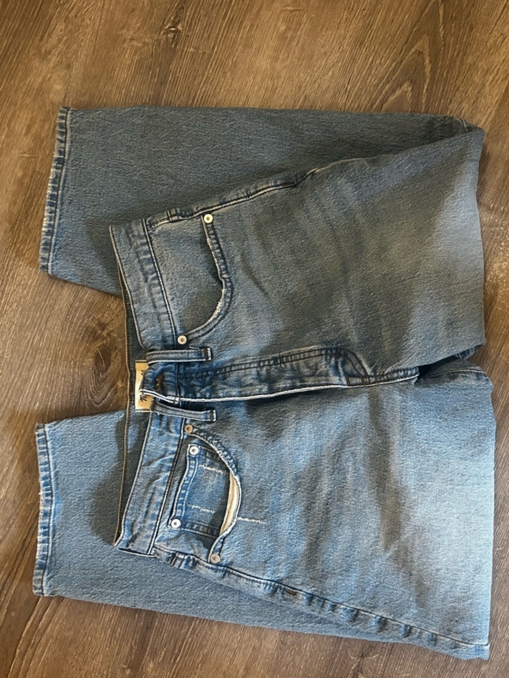 Madewell High-Rise Ballon Blue Denim Jeans